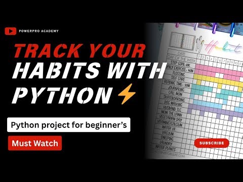Build a Habit Tracker in Python: Save & Track Your Daily Routines (Beginner Project) #pythonprojects
