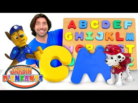Jeux avec jouets de la Pat Patrouille et des voitures pour enfant. Show "Jardin d'enfants"