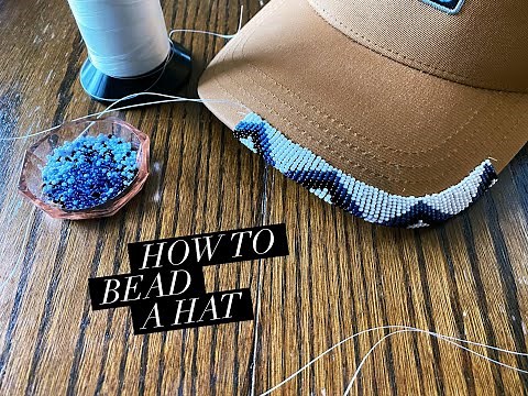 How to Bead a Hat Brim