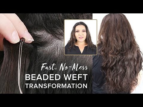 Beaded Weft Micro-link Hair Extension Installation