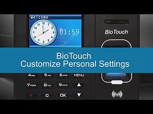 BioTouch - How to Customize Settings