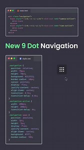 Magic New 9 Dot Navigation Menu Using HTML CSS Cool Updated Navigation Menu . . . By coding.stella . . Follow for more Unique Ideas . . #navigation #glowing #html #css #html5 #css3 #csstricks #cssanimation #learnhtml #learness #csstips #csstipoftheday #webdeveloper #ui #ux #uidesign #uxdesign #webdesign #webdevelopment #frontenddeveloper #frontendwebdeveloper #javascript #angularjs #reactjs #javascriptanimation #tailwindess #bootstrap #animation #reelsviralシ | Unique Ideas