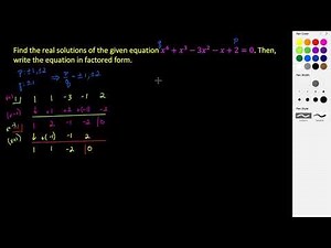 Finding the Real Solutions of a Polynomial Equation