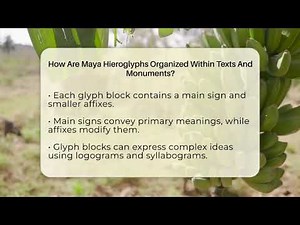 How Are Maya Hieroglyphs Organized Within Texts And Monuments? - History Of Latin Cultures