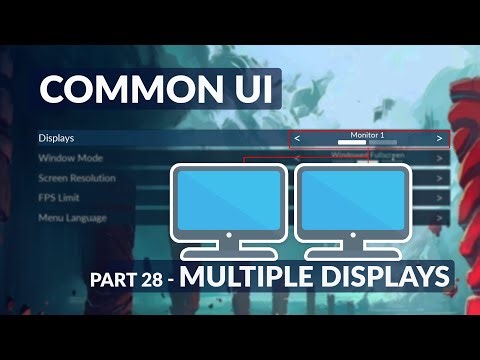 Unreal Display Options - Multiple Displays - Unreal Common UI Menu System #28