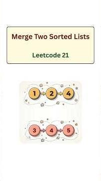 Merge Two Sorted Linked Lists | Leetcode 21 | Visually explained #leetcode #codinginterview