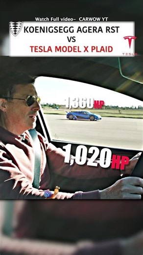 Koenigsegg Agera RST vs Tesla Model X Plaid: DRAG RACE