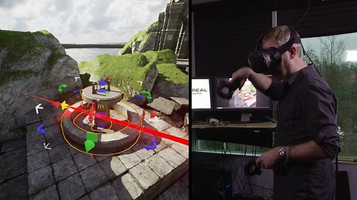 102K views · 1.2K reactions | Here's a first look at our new real-time VR Editor! Using the Unreal Editor in VR mode you can create content in VR using the HTC Vive and Oculus motion controls. This is a major area of future development, and we welcome your feedback. | Unreal Engine | Facebook