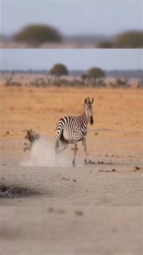 Hyena Gets Kicked in the Head After Biting and Pulling a Zebra’s Tail