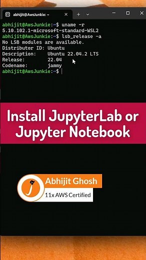 How to install #JupyterNotebook / #JupyterLab on #Ubuntu (#WSL)
