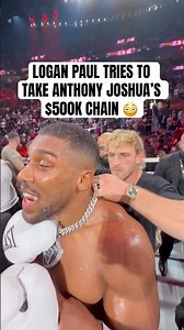 Logan Paul tried snatching AJ’s chain 👀 (via polymarketsports/IG)