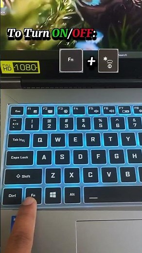 Acer ALG RGB Keyboard Light On/Off Tutorial | Easy Step-by-Step Guide #shorts #aceralg #tutorial