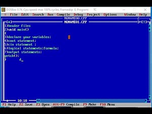 Tutorials 1: Introduction of Turbo C/C++ |Turbo C++ For Beginners