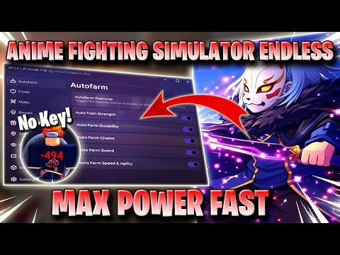 ANIME FIGHTING SIMULATOR ENDLESS SCRIPT *NO KEY* AUTO FARM, FAST AUTO AREAS, INFINITE STATS & MORE!✅