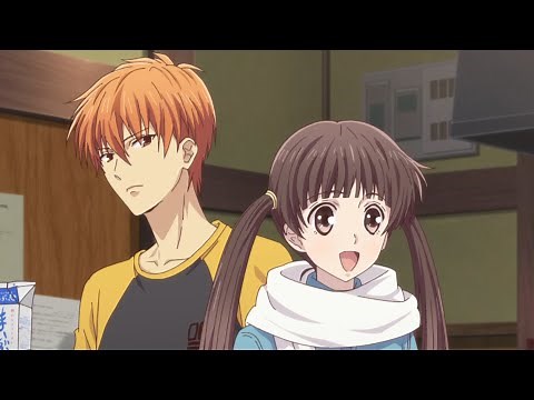 Tohru flirts and act cute with Kyo, Yuki returns to the estate - Fruits Basket 2nd Season Episode 24