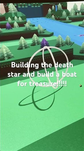Building the death star in build a boat #starwars