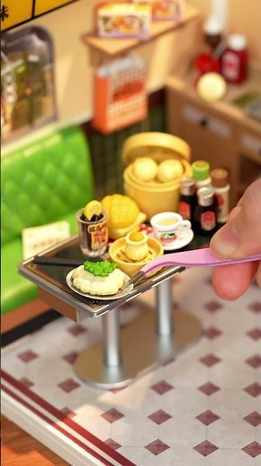 ✨The super-detailed Rolife Hong Kong Bites Cafe DIY miniature house is here! #rolife