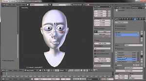 humanoid rig with driven shape keys on the face