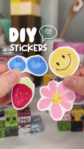 DIY Free Stickers Ideas | Easy Homemade Stickers Drawing Tutorial