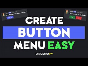 [NEW] How To Create a Button Menu EASY - Discord.py