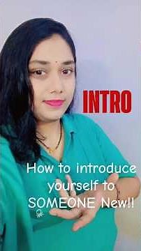How To Introduce Yourself (Social Skills 101) #youtubeshorts #english #spokenenglish #shristhi