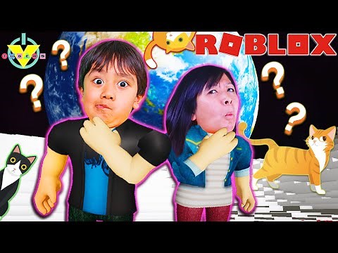 Ryan Helps Kittens and Adopts Cats in ROBLOX LOST CATS Let's Play with Ryan's Mommy