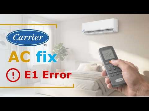 Carrier AC Mini Split E1 Error Code – What It Means and How to Fix It