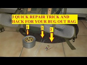 3 things every prepper should have in their bug out bag to repair the bag or clothing.