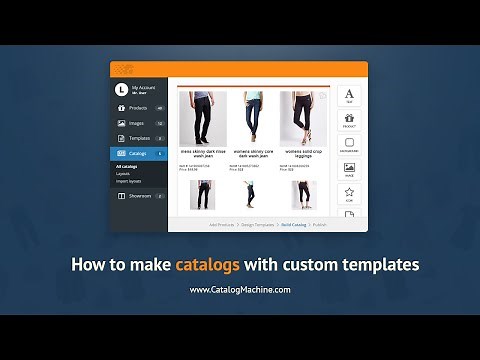 How to create a product catalog with custom templates