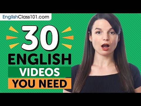Learn English: 30 Beginner English Videos You Must Watch
