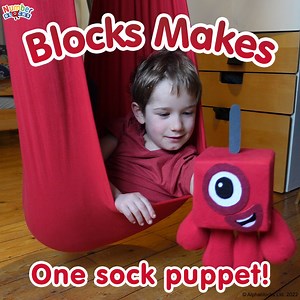 Have you got a draw of socks missing their matches? 🧦 Instead of wondering where they go, let's use our spare socks to make Numerblock One! 🟥 Watch our how-to video on our YouTube channel ▶️ https://bit.ly/3PB9I9I | Numberblocks