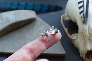 Ear Cuff Set - Huginn and Muninn - Odin's Ravens - Viking Jewelry - Elder Futhark Runes - Norse Pagan Earring - Beard Bead - Dreadlock - Etsy