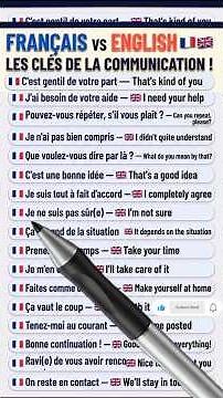 ​20 Expressions Indispensables en Anglais pour les Francophones ! 🇫🇷 ➔ 🇺🇸#english #french