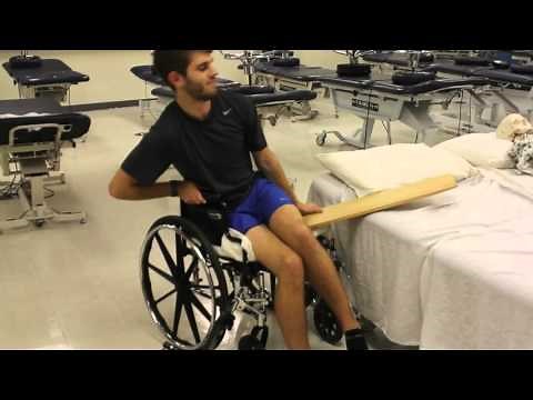 Slide Board Transfer to bed