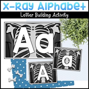 X-Ray Alphabet for Letter Building & Letter Formation - Human Body Alphabet