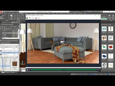 3D Living Room House Planning Simple | AutoCAD