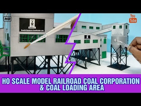 Walthers Cornerstone HO Scale Diamond Coal Corporation Kit Build | SECL Coal Mine Making