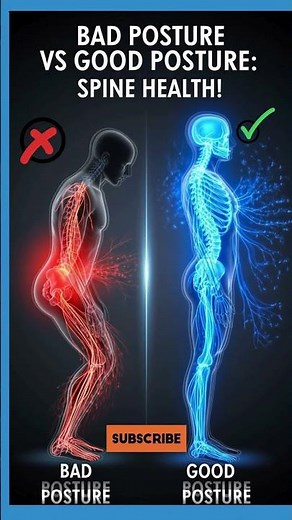 The Posture Secret That Fixes Back Pain 🧍‍♂️ #HealthTips