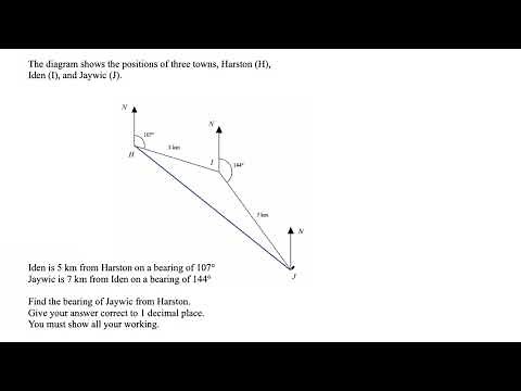 Bearings problem solving - GCSE Higher edexcel