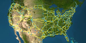 Animated map reveals the 113,000 miles of cable that power America's internet