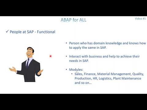 Video 1: ABAP - Introduction to ABAP