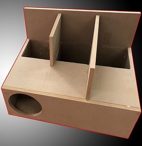 DIY Transmission line subwoofer box - first attempt