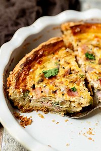 Healthy Ham and Cheese Quiche