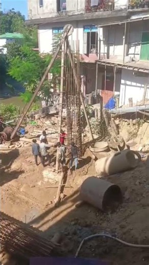 Piling work with DMC machine #nature