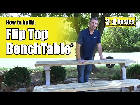 How to Build 2x4 Basics® Flip-Top Bench Table™ - Instructional Video