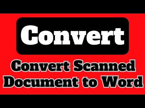 How to convert scanned document to word for free (100% solve) #convertimagetotext