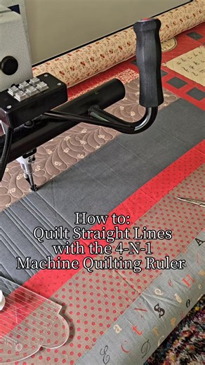 Straight lines don’t have to be stressful! 🙌 In this sped-up demo, I’m quilting crisp, clean lines using my 4-N-1 Machine Quilting Ruler. This ruler makes it so much easier to keep things steady and sharp. 👉 Comment RULER below, and I’ll send you info about my ruler quilting book Visual Guide to Creative Straight-Line Quilting! | Piece N Quilt