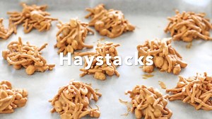 9K views · 77 reactions | This classic haystacks recipe is made with creamy peanut butter, butterscotch, and chow mein noodles. It is an easy no-bake dessert that can be made in under 30 minutes. Full recipe: https://www.aforkstale.com/haystacks-recipe-with-peanut-butter/ | A Fork's Tale | Facebook