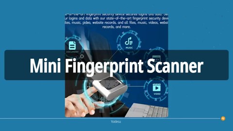 USB Fingerprint Reader Mini Fingerprint Scanner PC Dongle Windows Hello Fingerprint Reader for PC Laptop 360 Degree Touch Speedy Matching Biometric Portable USB Fingerprint Logger for Windows 10/11