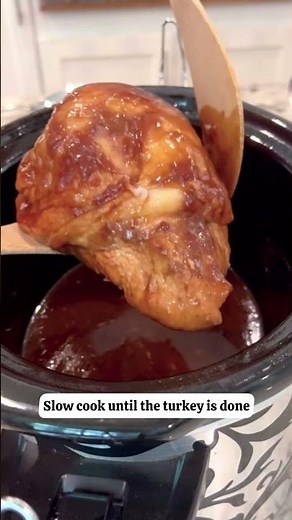 Cranberry Crockpot Turkey with Gravy | Easy, Juicy & Holiday-Ready | #shorts